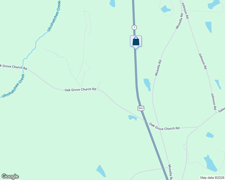 map of restaurants, bars, coffee shops, grocery stores, and more near 814 Oak Grove Church Road in Musella
