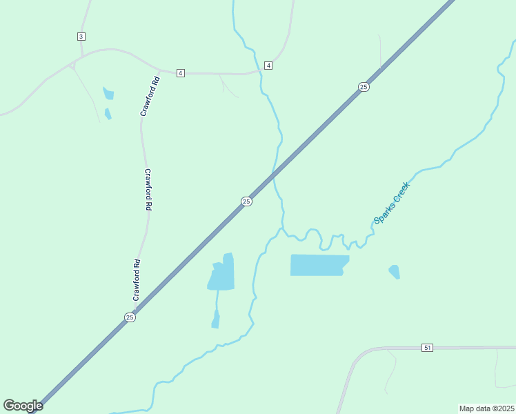 map of restaurants, bars, coffee shops, grocery stores, and more near 22120 Alabama 25 in Greensboro