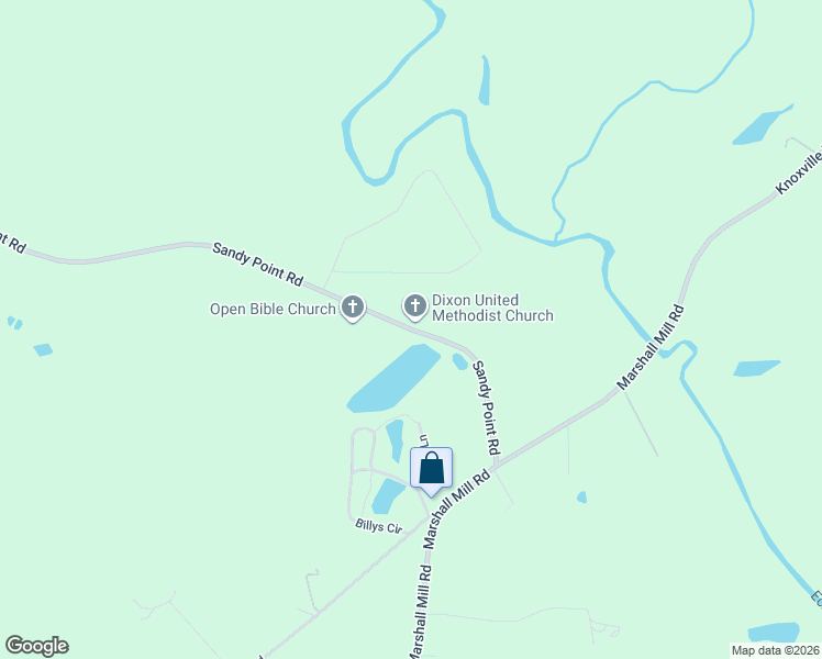 map of restaurants, bars, coffee shops, grocery stores, and more near 6783 Sandy Point Road in Lizella