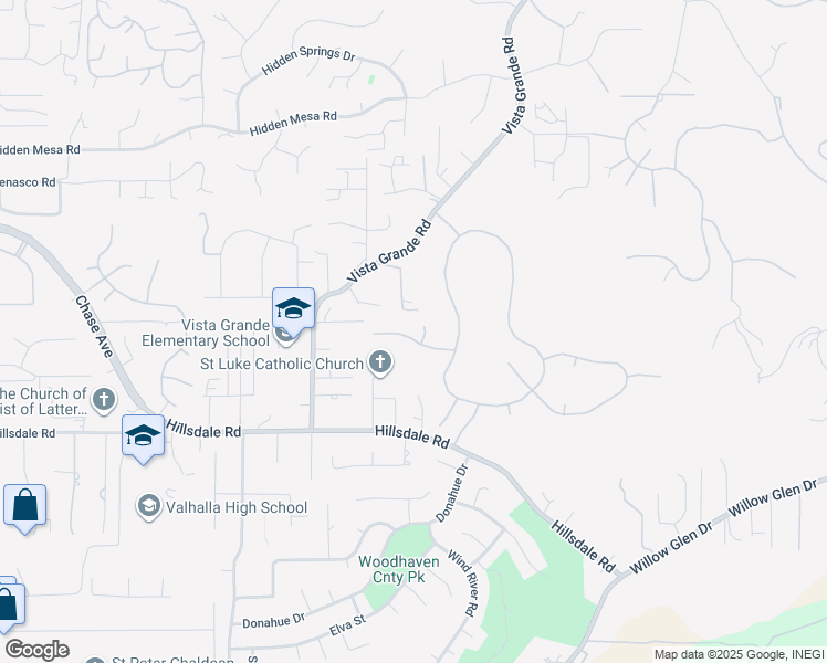 map of restaurants, bars, coffee shops, grocery stores, and more near 2085 Chardon Lane in El Cajon
