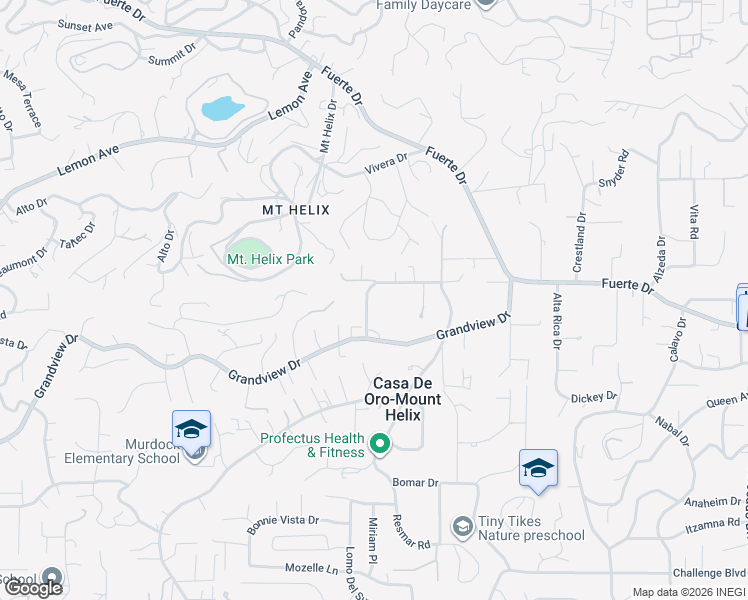 map of restaurants, bars, coffee shops, grocery stores, and more near 10155 Vista De La Cruz in La Mesa
