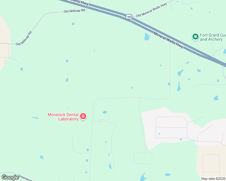 map of restaurants, bars, coffee shops, grocery stores, and more near 216 Saddle Club Road in Weatherford