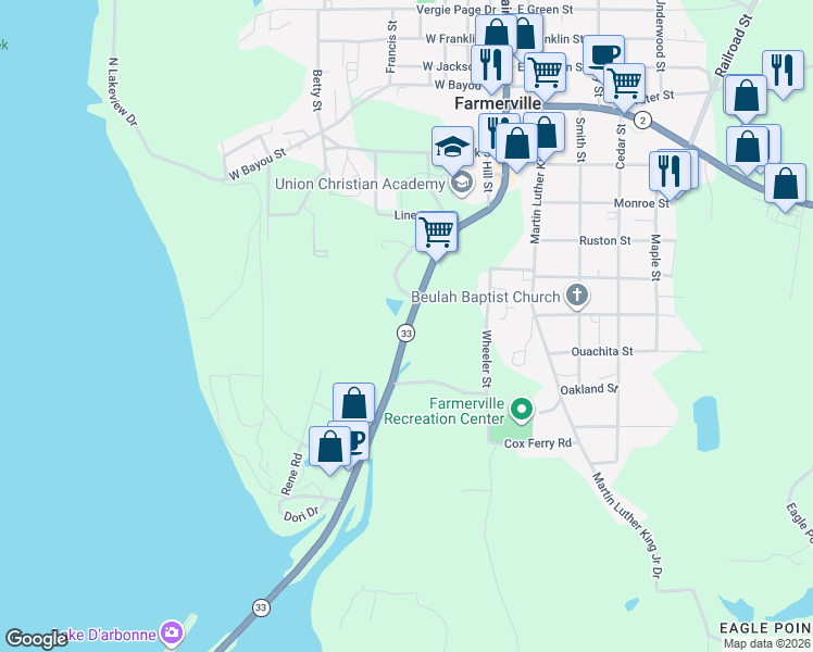 map of restaurants, bars, coffee shops, grocery stores, and more near in 