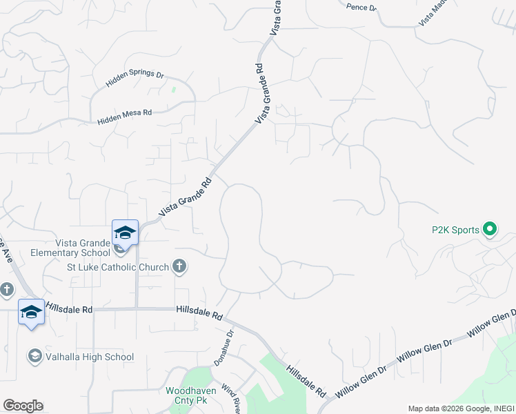 map of restaurants, bars, coffee shops, grocery stores, and more near 2269 Monarch Ridge Circle in El Cajon