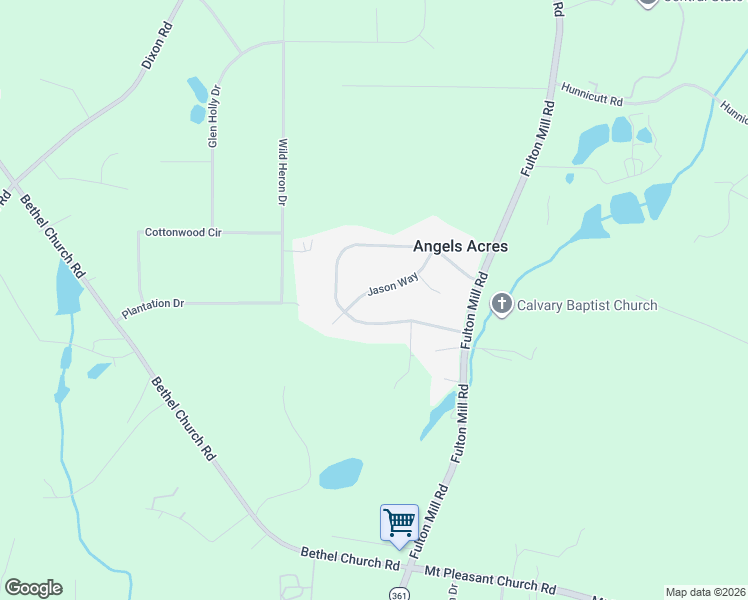 map of restaurants, bars, coffee shops, grocery stores, and more near 210 Jason Way in Macon