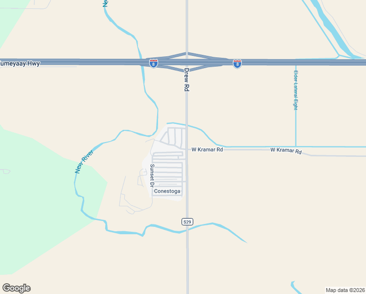 map of restaurants, bars, coffee shops, grocery stores, and more near 1601-1611 Drew Road in El Centro