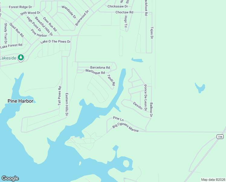 map of restaurants, bars, coffee shops, grocery stores, and more near 709 Tahiti Road in Jefferson