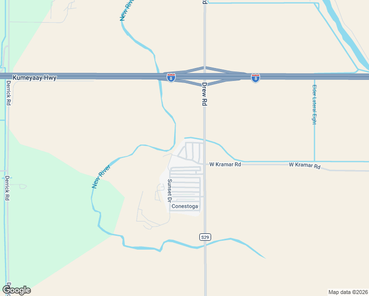 map of restaurants, bars, coffee shops, grocery stores, and more near 1621 Drew Road in El Centro