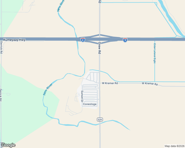 map of restaurants, bars, coffee shops, grocery stores, and more near 1621 Drew Road in El Centro