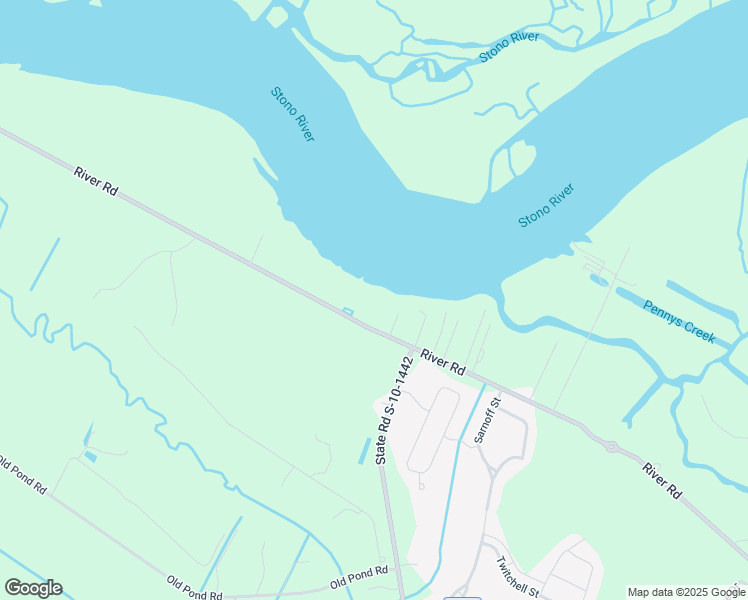 map of restaurants, bars, coffee shops, grocery stores, and more near 1061 River Road in Johns Island