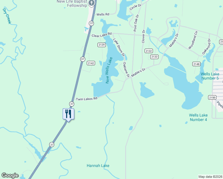 map of restaurants, bars, coffee shops, grocery stores, and more near 387 County Road 2140 in Quitman