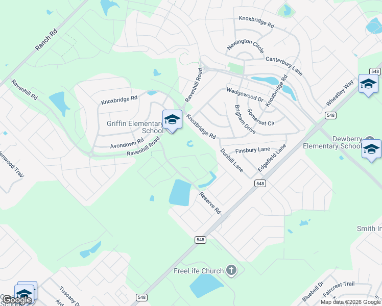 map of restaurants, bars, coffee shops, grocery stores, and more near 1014 Knoxbridge Road in Forney