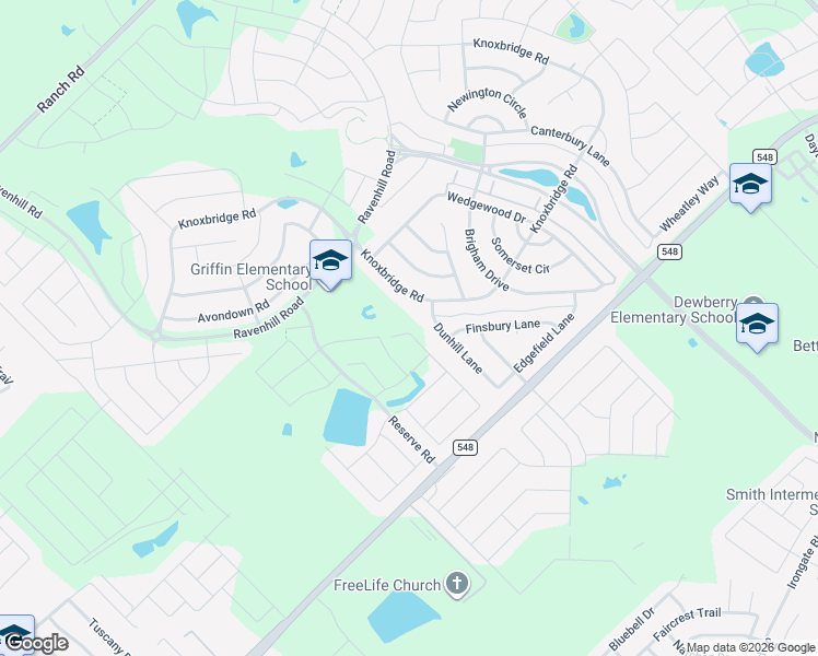 map of restaurants, bars, coffee shops, grocery stores, and more near 1016-1036 Knoxbridge Road in Forney