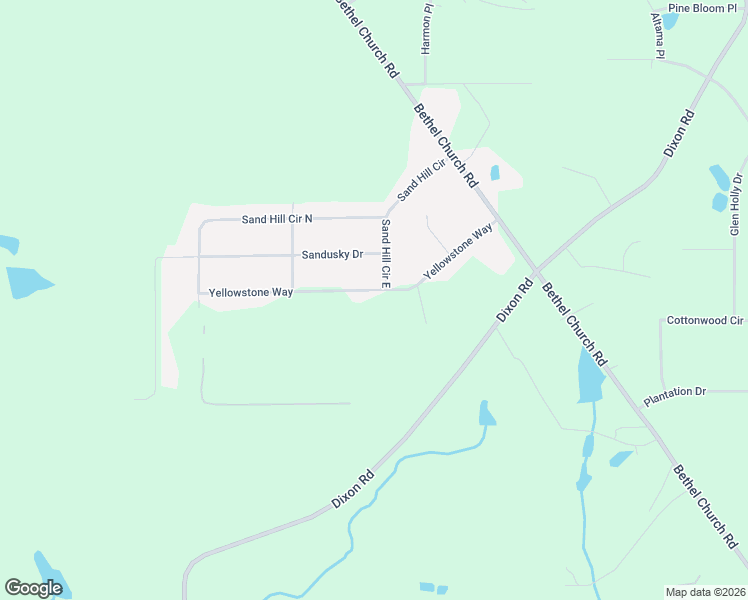 map of restaurants, bars, coffee shops, grocery stores, and more near 6499 Yellowstone Way in Lizella