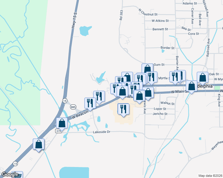 map of restaurants, bars, coffee shops, grocery stores, and more near 1000 Ingram Street in Philadelphia