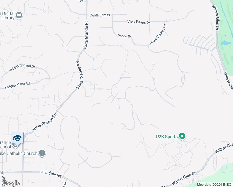 map of restaurants, bars, coffee shops, grocery stores, and more near 1443 Burris Drive in El Cajon