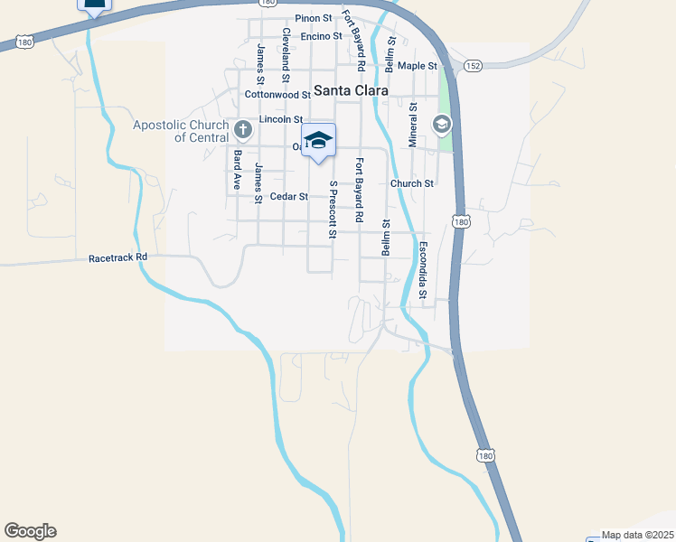 map of restaurants, bars, coffee shops, grocery stores, and more near 500 South Prescott Street in Santa Clara