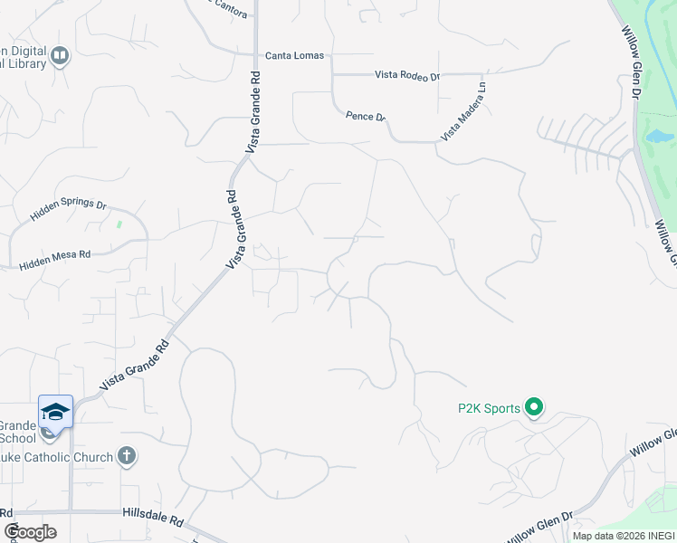 map of restaurants, bars, coffee shops, grocery stores, and more near 1443 Burris Drive in El Cajon