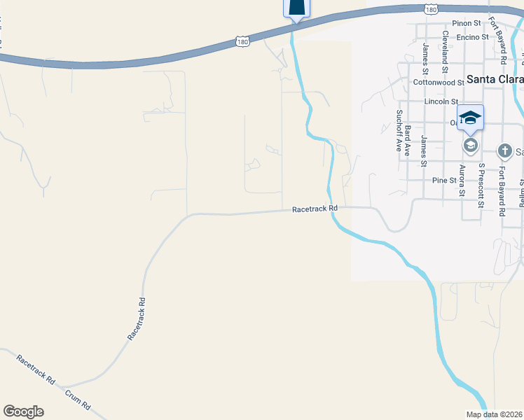map of restaurants, bars, coffee shops, grocery stores, and more near 325 Racetrack Road in Silver City