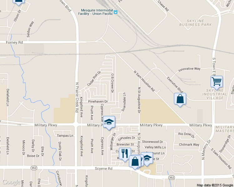 map of restaurants, bars, coffee shops, grocery stores, and more near 4212 Scarsdale Lane in Dallas