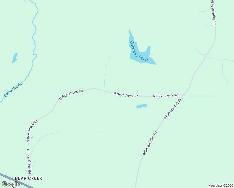 map of restaurants, bars, coffee shops, grocery stores, and more near North Bear Creek Road in Union Parish