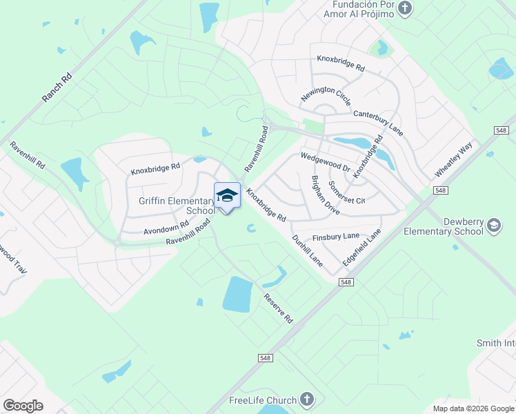 map of restaurants, bars, coffee shops, grocery stores, and more near 1014 Knoxbridge Road in Forney