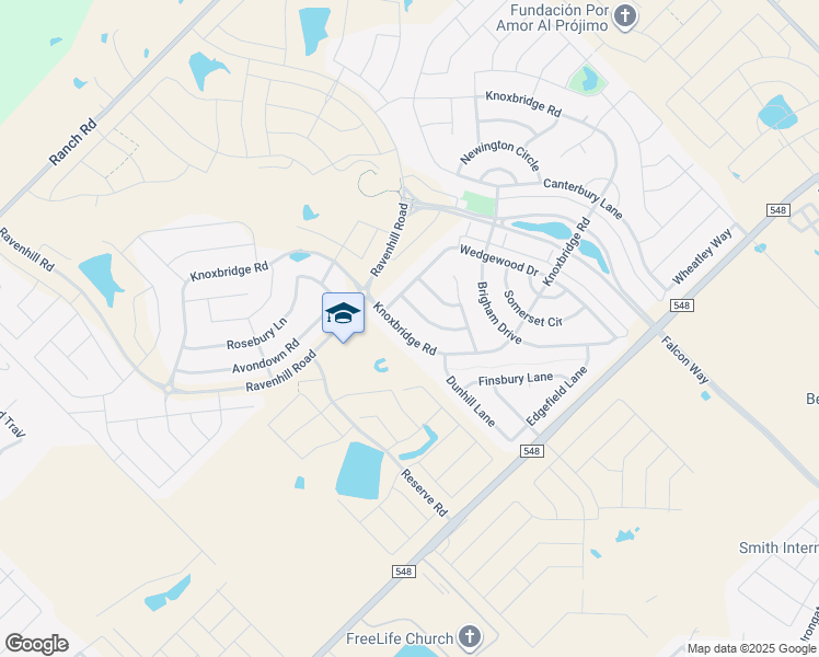 map of restaurants, bars, coffee shops, grocery stores, and more near 1019 Knoxbridge Road in Forney