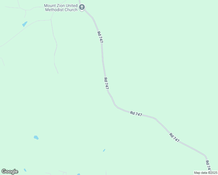 map of restaurants, bars, coffee shops, grocery stores, and more near County Road 747 in Philadelphia