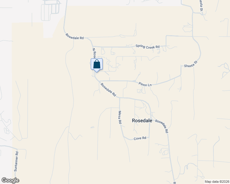 map of restaurants, bars, coffee shops, grocery stores, and more near 133 North Rosedale Road in Silver City