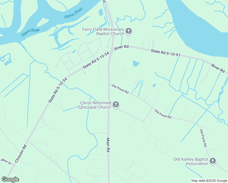 map of restaurants, bars, coffee shops, grocery stores, and more near 587 Main Rd in Johns Island