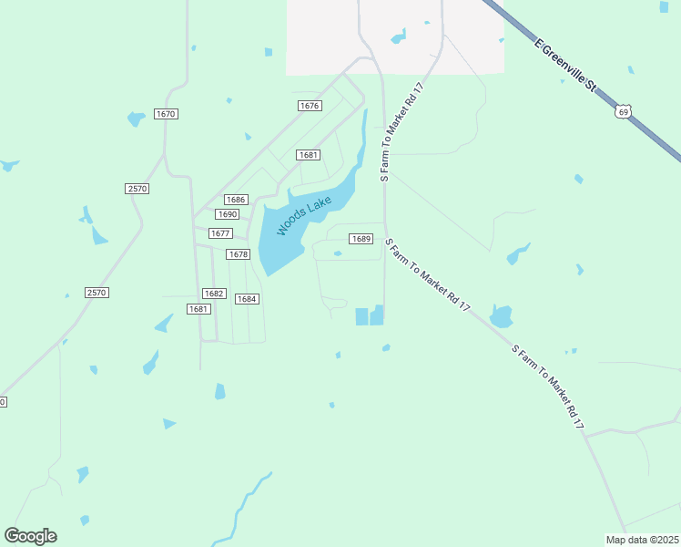 map of restaurants, bars, coffee shops, grocery stores, and more near County Road 1689 in Alba