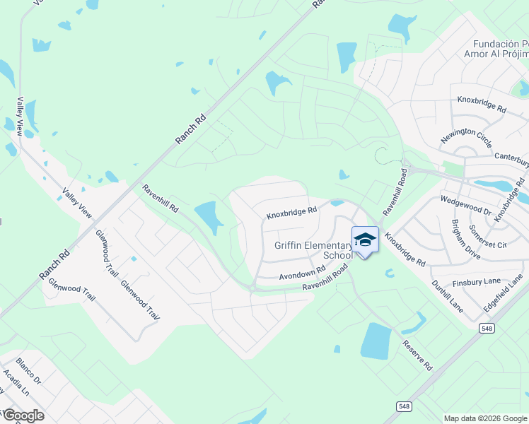 map of restaurants, bars, coffee shops, grocery stores, and more near 821 Knoxbridge Road in Forney