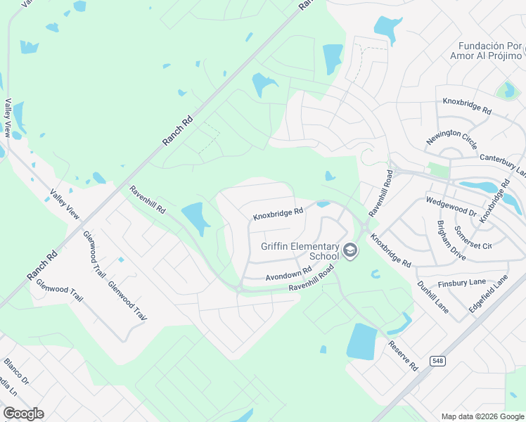 map of restaurants, bars, coffee shops, grocery stores, and more near 844 Knoxbridge Road in Forney