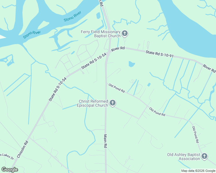 map of restaurants, bars, coffee shops, grocery stores, and more near 563 Main Road in Johns Island