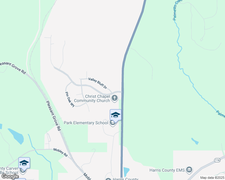 map of restaurants, bars, coffee shops, grocery stores, and more near 10 Valley Bluff Drive in Hamilton