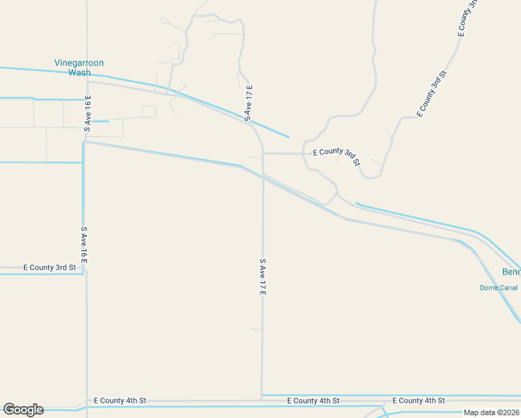 map of restaurants, bars, coffee shops, grocery stores, and more near 2632-3998 S Ave 17 East in Yuma