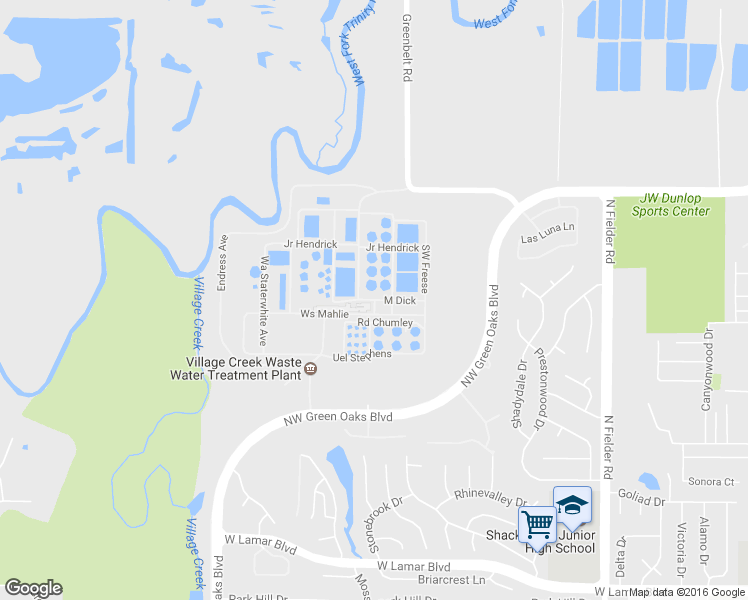 map of restaurants, bars, coffee shops, grocery stores, and more near Boswell in Fort Worth