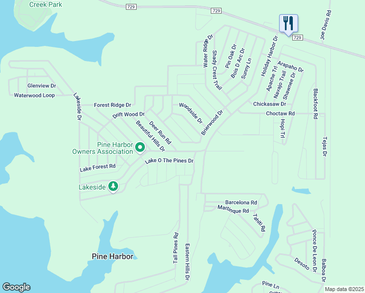 map of restaurants, bars, coffee shops, grocery stores, and more near 719 Brierwood Drive in Jefferson