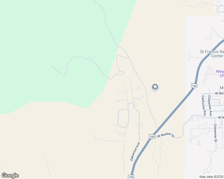 map of restaurants, bars, coffee shops, grocery stores, and more near 9 Maplewood Circle in Silver City