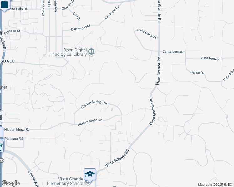 map of restaurants, bars, coffee shops, grocery stores, and more near 1302 Hidden Plateau Court in El Cajon