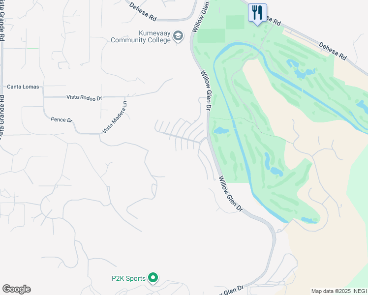 map of restaurants, bars, coffee shops, grocery stores, and more near 1371 Bitterbush Lane in El Cajon