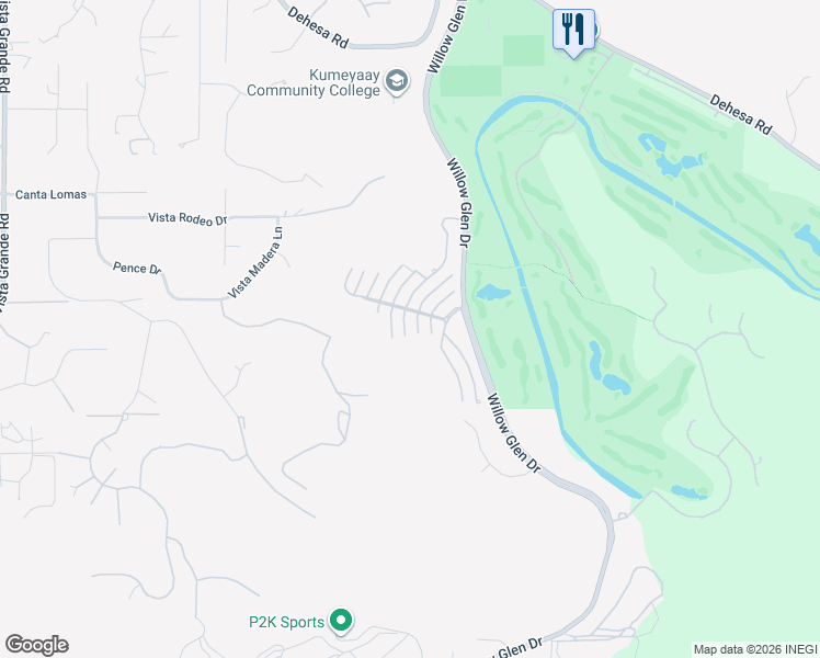 map of restaurants, bars, coffee shops, grocery stores, and more near 1371 Bitterbush Lane in El Cajon