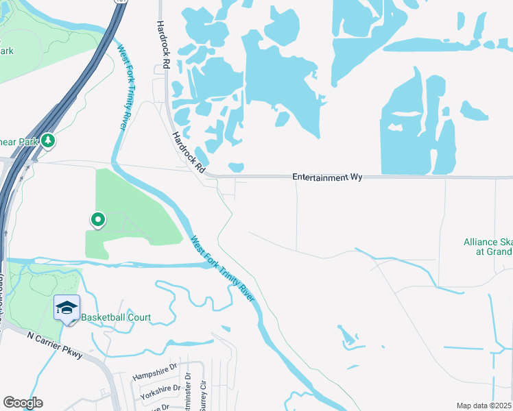 map of restaurants, bars, coffee shops, grocery stores, and more near 655 Wildlife Parkway in Grand Prairie