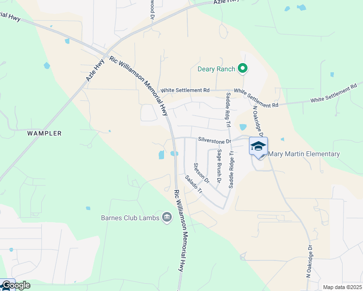 map of restaurants, bars, coffee shops, grocery stores, and more near 1508 Salado Tr in Weatherford