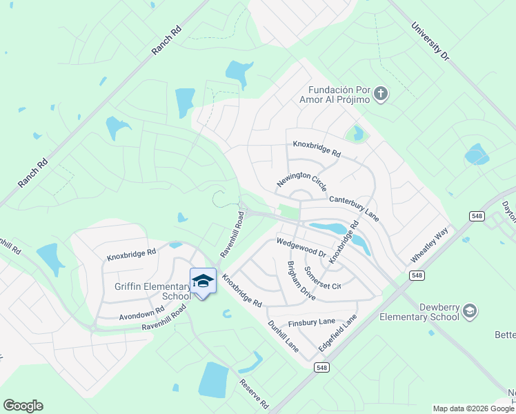 map of restaurants, bars, coffee shops, grocery stores, and more near 1037 Canterbury Lane in Forney