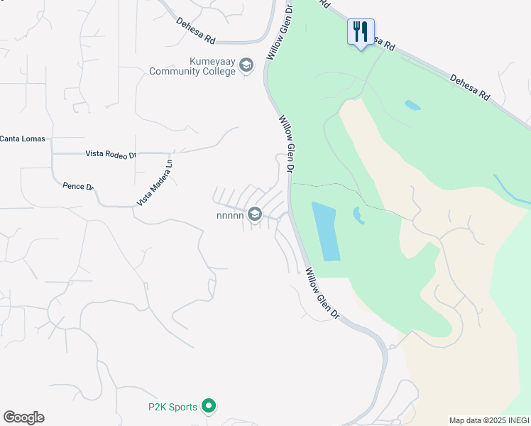 map of restaurants, bars, coffee shops, grocery stores, and more near 1285 Smokebush Court in El Cajon
