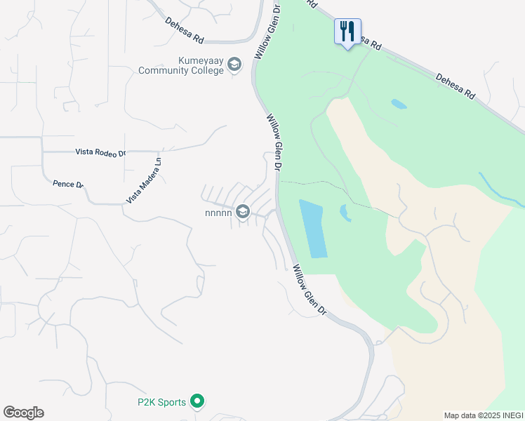 map of restaurants, bars, coffee shops, grocery stores, and more near 1285 Smokebush Court in El Cajon