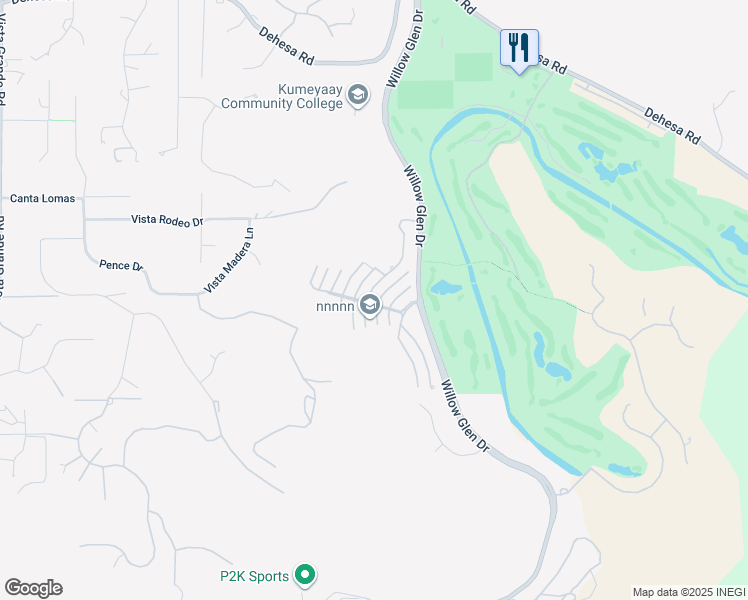 map of restaurants, bars, coffee shops, grocery stores, and more near 1299 Bitterbush Lane in El Cajon