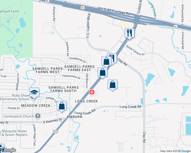map of restaurants, bars, coffee shops, grocery stores, and more near 401 South Collins Road in Sunnyvale