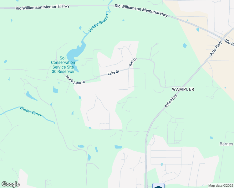 map of restaurants, bars, coffee shops, grocery stores, and more near 834 Gail Drive in Weatherford